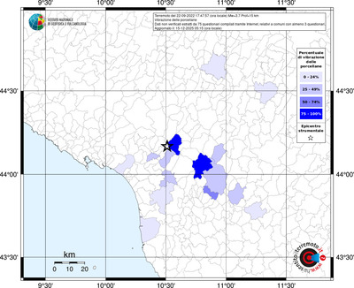 Mappa territorio comunale con almeno 3 questionari
