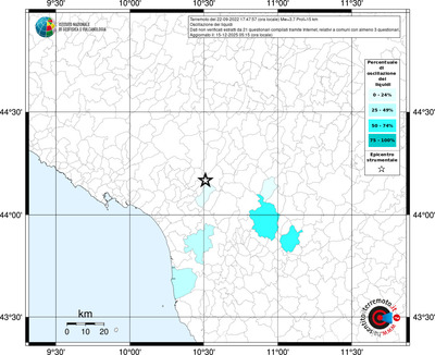 Mappa territorio comunale con almeno 3 questionari