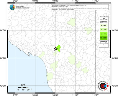 Mappa territorio comunale con almeno 3 questionari