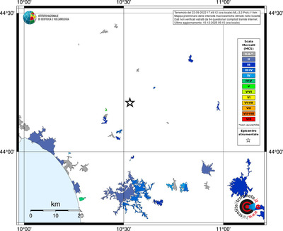 Mappa MCS - territori località
