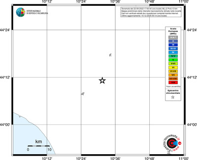 Mappa EMS - territori località