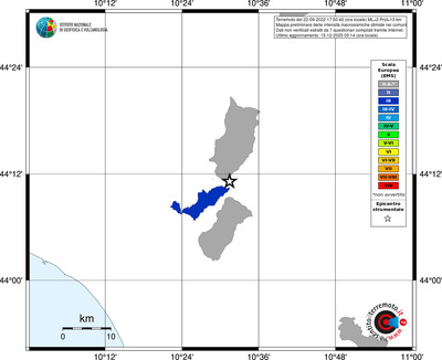 Mappa EMS - territori comuni