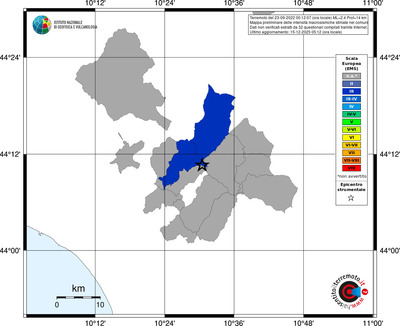 Mappa EMS - territori comuni