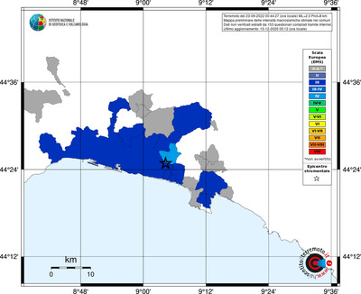 Mappa EMS - territori comuni
