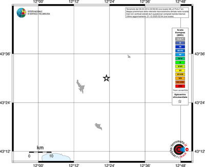 Mappa EMS - territori località