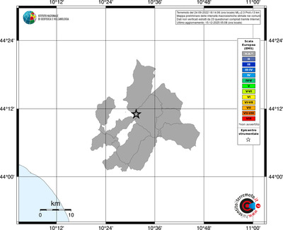 Mappa EMS - territori comuni