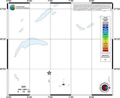 Mappa EMS - territori località