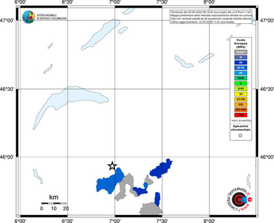 Mappa EMS - territori comuni