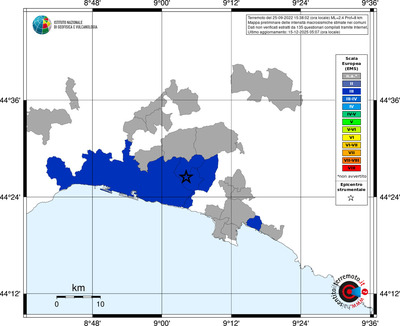 Mappa EMS - territori comuni
