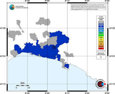 Mappa EMS - territori comuni