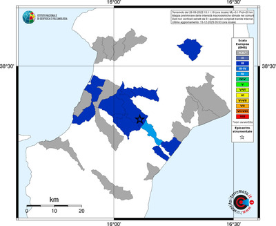 Mappa EMS - territori comuni