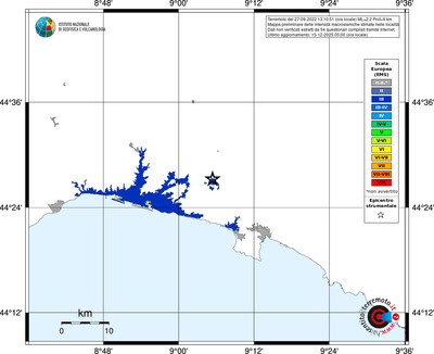 Mappa EMS - territori località