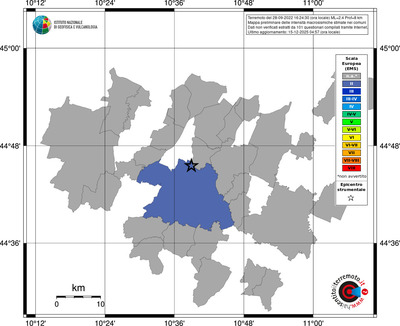 Mappa EMS - territori comuni