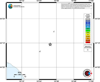 Mappa EMS - territori località