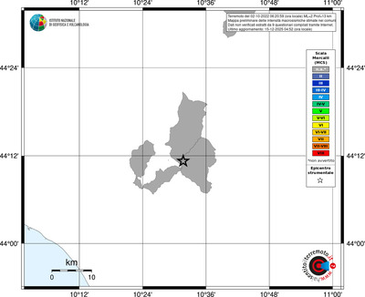 Mappa MCS - territori comuni