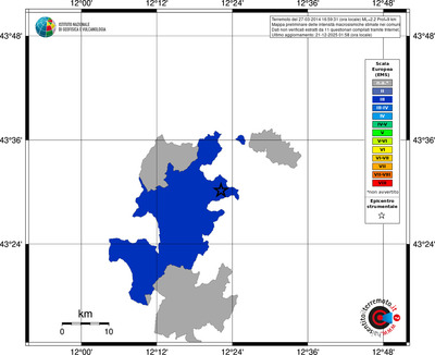 Mappa EMS - territori comuni