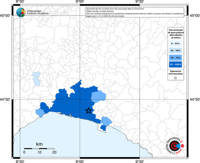 Mappa territorio comunale con almeno 3 questionari
