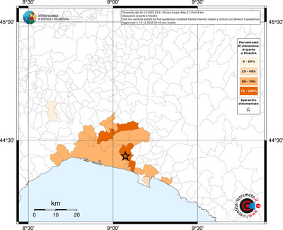 Mappa territorio comunale con almeno 3 questionari
