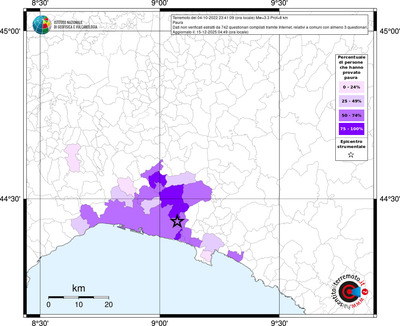Mappa territorio comunale con almeno 3 questionari