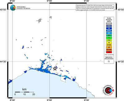 Mappa EMS - territori località