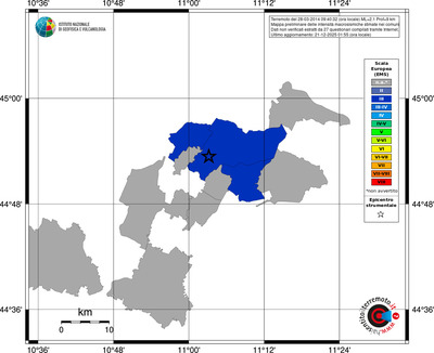 Mappa EMS - territori comuni