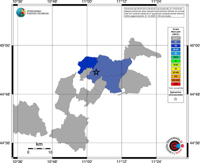 Mappa MCS - territori comuni