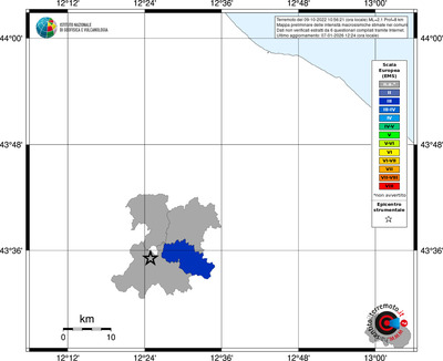 Mappa EMS - territori comuni