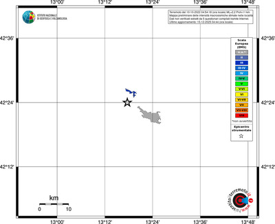 Mappa EMS - territori località