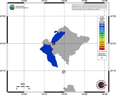 Mappa EMS - territori comuni