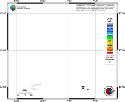 Mappa EMS - territori località
