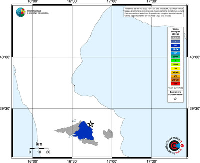 Mappa EMS - territori comuni