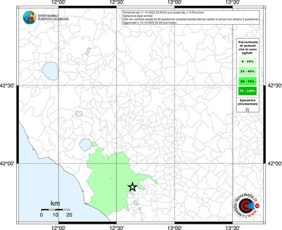 Mappa territorio comunale con almeno 3 questionari