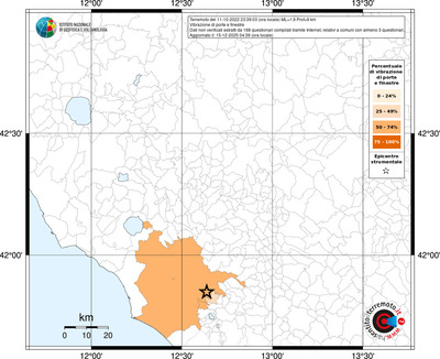 Mappa territorio comunale con almeno 3 questionari
