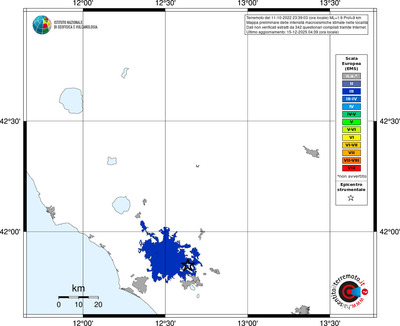 Mappa EMS - territori località