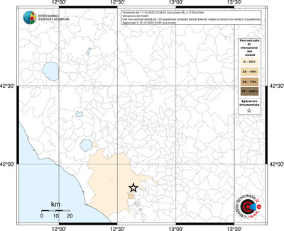 Mappa territorio comunale con almeno 3 questionari