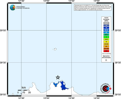 Mappa EMS - territori località
