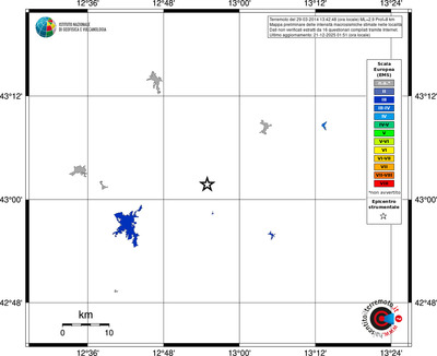 Mappa EMS - territori località