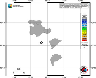 Mappa EMS - territori comuni