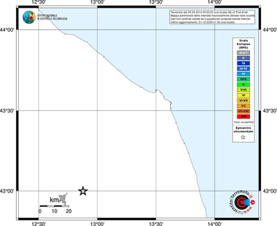 Mappa EMS - territori località