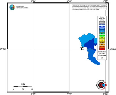 Mappa MCS - territori comuni