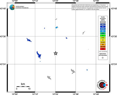 Mappa EMS - territori località