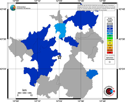 Mappa EMS - territori comuni