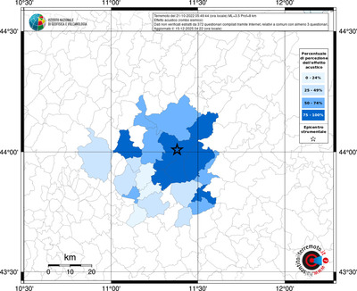 Mappa territorio comunale con almeno 3 questionari