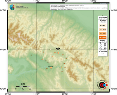 Mappa comuni con almeno 3 questionari