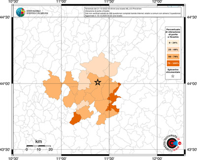 Mappa territorio comunale con almeno 3 questionari