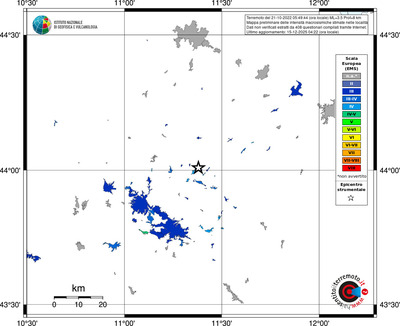 Mappa EMS - territori località