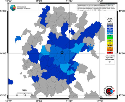 Mappa EMS - territori comuni