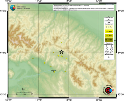 Mappa comuni con almeno 3 questionari