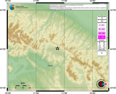 Mappa comuni con almeno 3 questionari