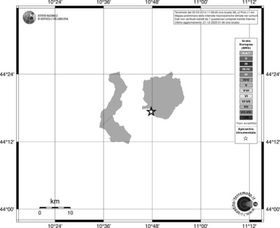 Mappa EMS - territori comuni